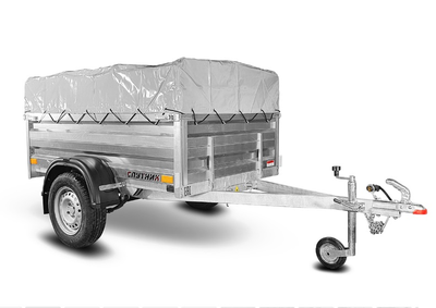 Прицеп «Спутник PRO» (1900x1200x480) увеличенный борт, оцинкованная рама, с силовым подрамником