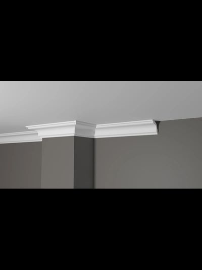 Потолочный плинтус с гладким профилем из дюрополимера Decor Dizayn (Декор Дизайн)- DD42 (50*50*2000)