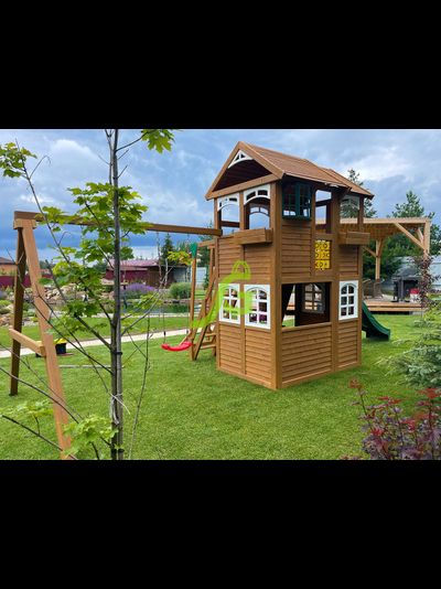 Детская площадка IgraGrad Клубный домик 2 с рукоходом Luxe