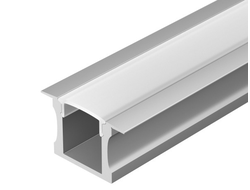 Профиль с экраном  ALU-SLIM-H15-F-2000 ANOD+FROST