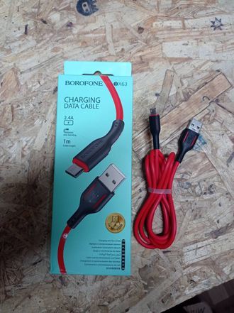 Дата-кабель BOROFONE BX63 Charming micro 1м  (плохая упаковка)