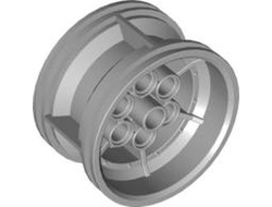 Wheel 43.2mm D. x 26mm Technic Racing Small, 6 Pin Holes, Light Bluish Gray (56908 / 4634091 / 6276854)