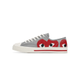 Кеды Play Comme des Garçons x Converse Jack Purcell серые низкие с красным