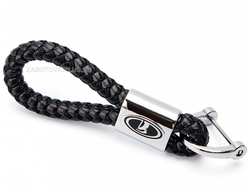 Брелок кожаный плетёный ремешок с логотипом LADA