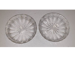 823-3/ Хрустальные икорницы, 2 шт.