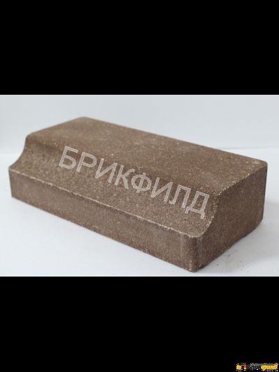 Кирпич облицовочный фигурный (6). Шоколад. Кирпичный завод Брик Филд