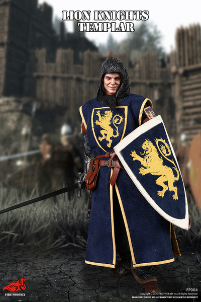 Рыцарь-крестоносец - Коллекционная ФИГУРКА 1/6 LION KNIGHT TEMPLAR (FP004) - FIRE PHOENIX