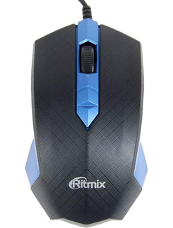 Проводная мышь Ritmix ROM-202 (голубая)