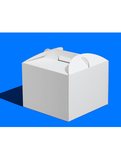 Коробка для торта б/о с/р (МГК, белая), 260*260*200мм