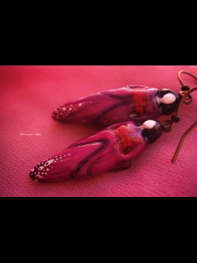 &quot;Вальс магнолии&quot;, комплект украшений из фарфора (серьги и подвеска)