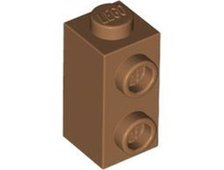 Brick, Modified 1 x 1 x 1 2/3 with Studs on Side, Medium Nougat (32952 6422082)