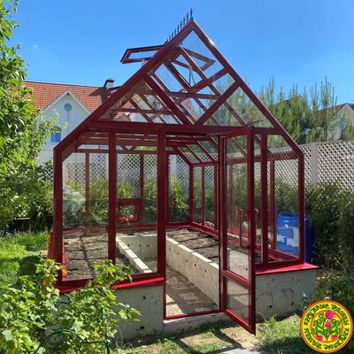 Теплица из стекла и алюминия ЧЕСТЕРФИЛД КЛАССИК размером 4000 х 3000 мм