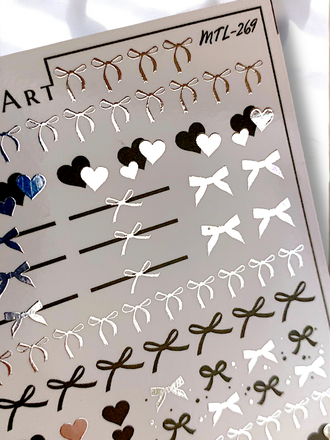 Слайдер-дизайн MilliArt Nails Металл MTL-269