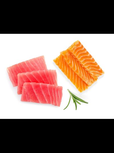 Grandorf Fresh консерва для кошек Филе тунца с филе лосося в желе, 70 г