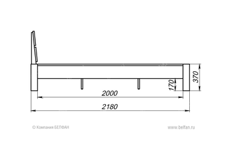 Кровать "Берген" (Bergen) А 160, Belfan купить в Сочи