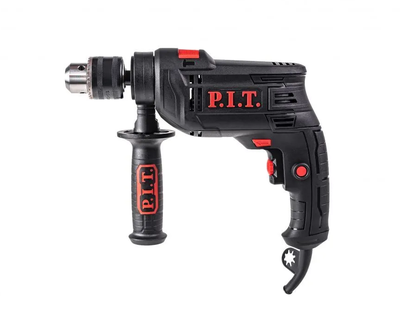 Дрель ударная P.I.T.  PSB13-C6 (650Вт, ключевой патрон 13мм, 0-3000 об/мин)