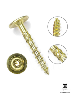 Конструкционный саморез по дереву с прессшайбой 6х50 (100 шт.)