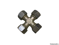 Соединитель трубы крестовой Д15 мм