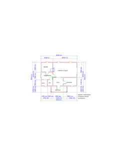 Б-24 ГАБАРИТНЫЕ РАЗМЕРЫ: (6Х9М) 1 ЭТАЖ, ОБЩАЯ ПЛОЩАДЬ: 60М²