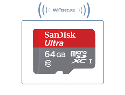 Карта памяти microSDXC UHS-I SANDISK Ultra 80 64 ГБ, 80 МБ/с, 533X, Class 10, SDSQUNS-064G-GN3MA, 1 шт., переходник SD