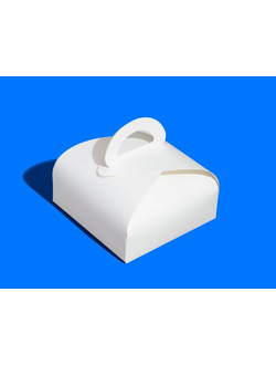 Упаковка сборная кондитерская с/р (белая), 220*220*120мм