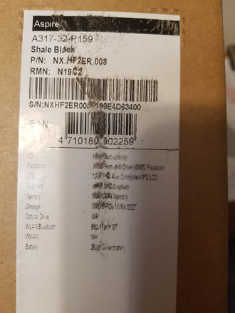 ACER ASPIRE 3 A317-32-P159 ( 17.3 FHD IPS INTEL PENTIUM SILVER N5000 (INTEL UHD 605) 8Gb 256SSD )