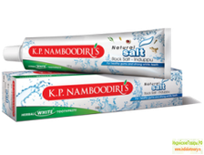 Зубная паста отбеливающая с натуральной солью, 100 г, производитель К.П. Намбудирис; White toothpaste with natural salt, 100 g, K.P. Namboodiri&#039;s
