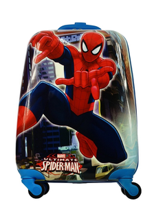 Детский чемодан на 4 колесах Человек-Паук - Супергерои Марвел Spider-Man Marvel - синий