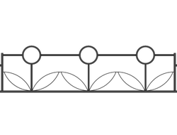 Красивые элементы для ограждения газона купить в Москве