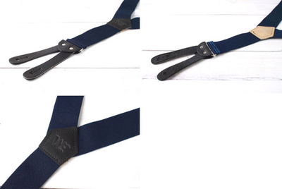 Подтяжки Prison Blues® Y-back (тип Lee) с кожаными петлями