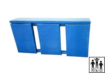 Стеновой протектор для мягкой защиты радиаторов отопления спортзала 2050х1500мм ОСБ DNN