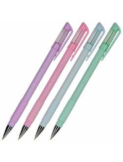 Ручка шариковая BRUNO VISCONTI "EasyWrite", СИНЯЯ, "Zefir", ассорти, узел 0,5 мм, линия письма 0,3 мм, 20-0206, 24 штуки в упаковке