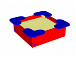 Купить Песочница малая «Квадрат» в Челябинске