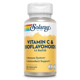 (Solaray) Vitamin C & Bioflavonoids / 500 mg - (100 капс)