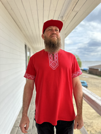 Рубаха с коротким рукавом «Лестница в небо»