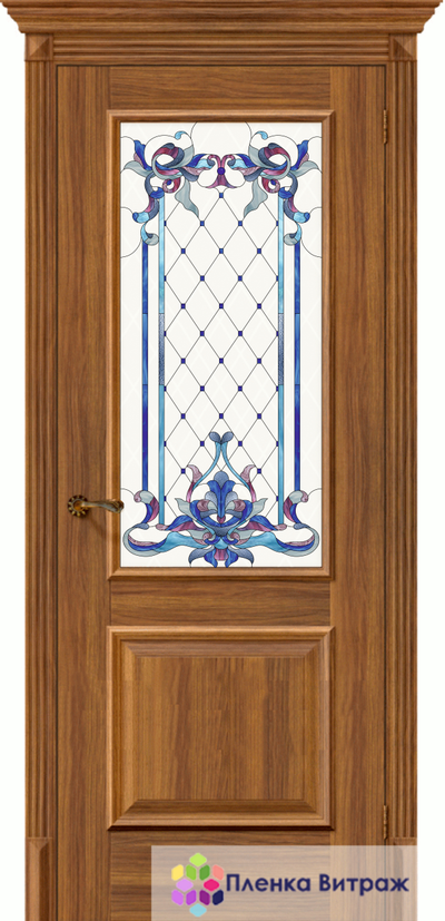 Витражная пленка, витражная пленка самоклеющаяся, пленочный витраж с классическим рисунком