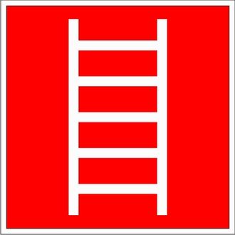 Знак F03 «Пожарная лестница»