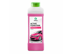 Автошампунь GRASS Active Foam Pink для бесконтактной мойки розовая пена 1л