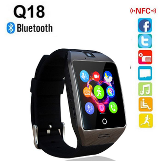 Смарт-часы Q18S ОПТОМ  с Bluetooth слотом для TF SIM карты с NFC для Android&ios