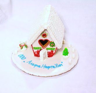 Пряничный домик с логотипом