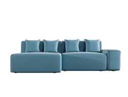 Диван-кровать Relax, коллекция Релакс, синий левый