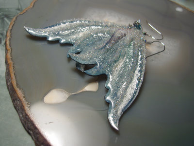 Волшебные серьги "Крылышки Морозной Феи"