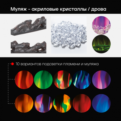 Линейный электрический очаг Diamond