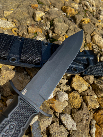 Тактический нож НР 2000 сталь 65Г, рукоять резина, ножны ABS