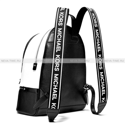 Рюкзак Michael Kors 30H8SEZB6T Кожаный Черный Black Optic White