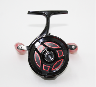 13 Fishing -  13 FISHING Descent - Inline Ice Fishing Reel  Gear Ratio Left Hand Retrieve (Aluminum Spool Gen 2 Desi