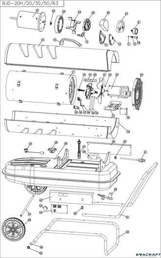 Корпус насоса/корпус ротора для дизельной пушки Evacraft BJD-50 (толщина 20 мм)