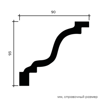 Карниз 1.50.126 - 93*90*2000мм