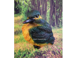 ЗИМОРОДОК - садовая фигура 12*12см  0,4кг  полистоун Россия 687//012423