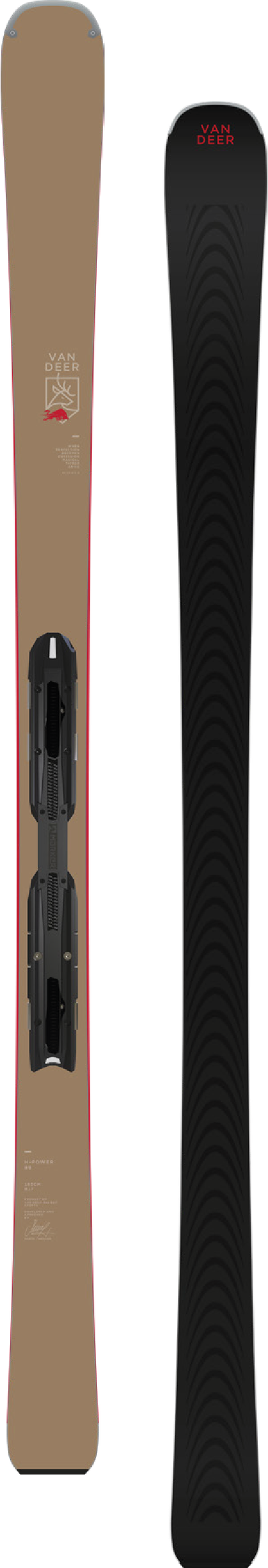 Van Deer H-POWER89 183cm R16 ocher [FDT RACE PRO] с креплениями Marker; COMP 13 FDT GW DIN 4-13 (ocher)